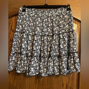 Cynthia Rowley Black and White Bubble Mini Skirt